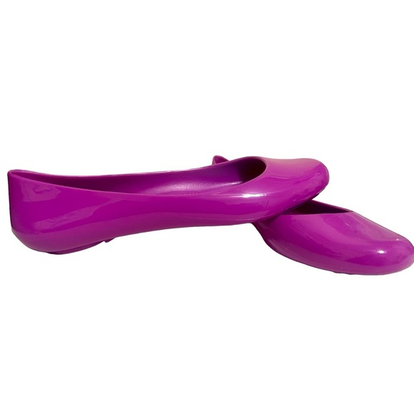 🌼❤️❤️ NEW OKA B FUCHSIA / PURPLE JELLY ROUND TOE BALLET. - Picture 6 of 10